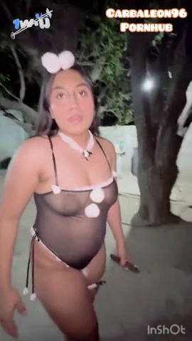 Stepbrother catches Latina amateur serving client, leads to outdoor sex and creampie porn video